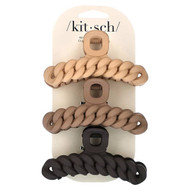 <img alt="Kitsch, Chain Claw Clips, Neutral, 3pc Set" title="Kitsch, Chain Claw Clips, Neutral, 3pc Set,819677028350"