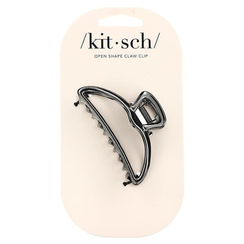 <img alt="Kitsch, Open Shape Claw Clip, Hematite, 1 Clip" title="Kitsch, Open Shape Claw Clip, Hematite, 1 Clip,812696028448"