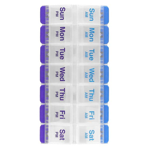 <img alt="Ezy Dose, Weekly AM-PM with Push Buttons Pill Planner, XL, 1 Count" title="Ezy Dose, Weekly AM-PM with Push Buttons Pill Planner, XL, 1 Count,025715675855"