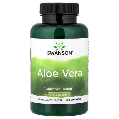 <img alt="Swanson Vitamins, Aloe Vera, 25 mg, 100 Softgels" title="Swanson Vitamins, Aloe Vera, 25 mg, 100 Softgels,087614141619"