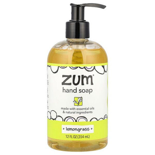 <img alt="ZUM, Hand Soap, Lemongrass, 12 fl oz (354 ml)" title="ZUM, Hand Soap, Lemongrass, 12 fl oz (354 ml),663204440654"