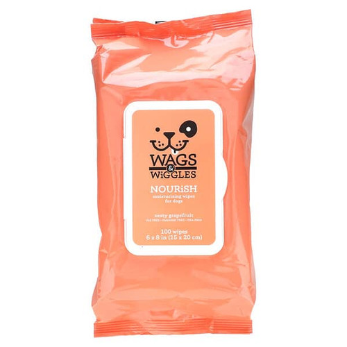 <img alt="Wags & Wiggles, Nourish, Moisturizing Wipes For Dogs, Zesty Grapefruit, 100 Wipes" title="Wags & Wiggles, Nourish, Moisturizing Wipes For Dogs, Zesty Grapefruit, 100 Wipes,742797873534"