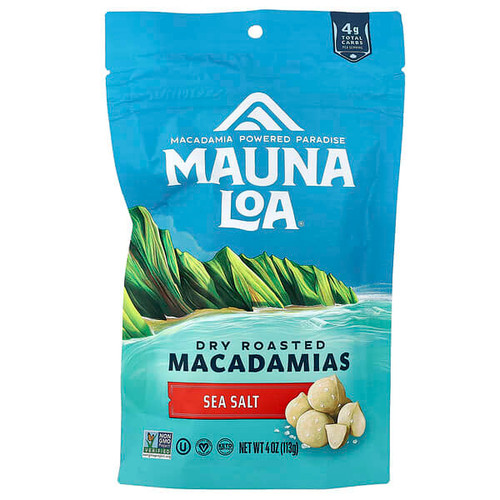 <img alt="Mauna Loa, Dry Roasted Macadamias, Sea Salt, 4 oz (113 g)" title="Mauna Loa, Dry Roasted Macadamias, Sea Salt, 4 oz (113 g),072992041002"