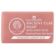 <img alt="Zion Health, Ancient Clay Bar Soap, Bergamot Rose, 6 oz (170 g)" title="Zion Health, Ancient Clay Bar Soap, Bergamot Rose, 6 oz (170 g),093141103778"