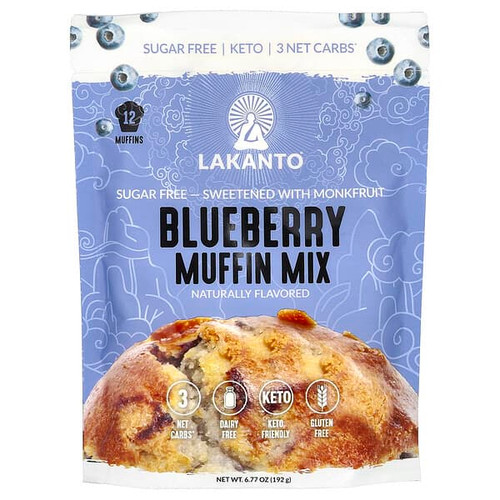<img alt="Lakanto, Blueberry Muffin Mix, 6.77 oz (192 g)" title="Lakanto, Blueberry Muffin Mix, 6.77 oz (192 g),843076000617"