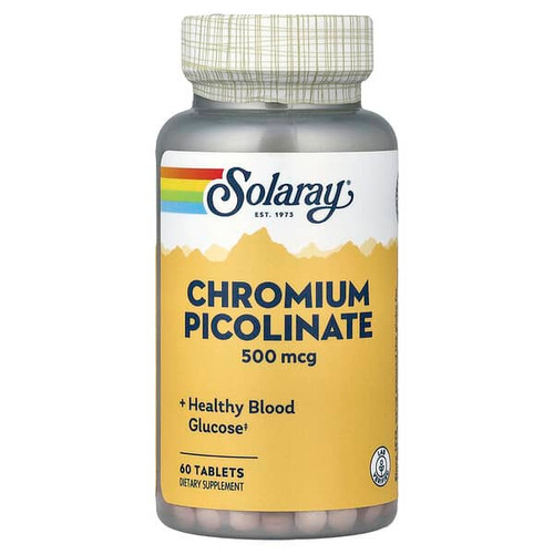 <img alt="Solaray, Chromium Picolinate, 500 mcg, 60 Tablets" title="Solaray, Chromium Picolinate, 500 mcg, 60 Tablets,076280458954"