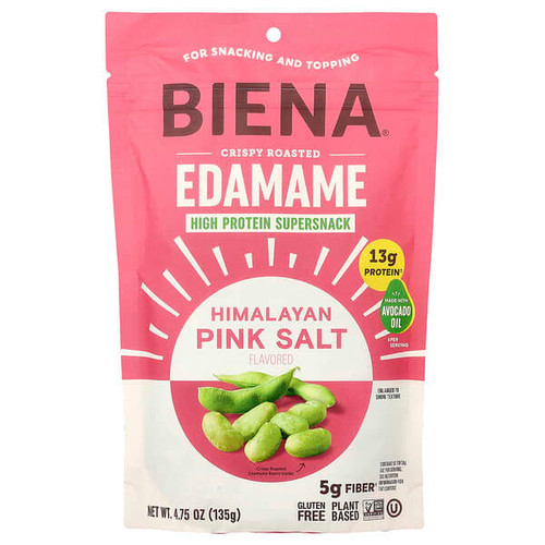 <img alt="BIENA, Crispy Roasted Edamame, Himalayan Pink Salt, 4.75 oz (135 g)" title="BIENA, Crispy Roasted Edamame, Himalayan Pink Salt, 4.75 oz (135 g),810003781925"