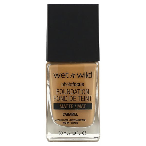 <img alt="wet n wild, PhotoFocus, Foundation, Matte, 374C Caramel, 1 fl oz (30 ml)" title="wet n wild, PhotoFocus, Foundation, Matte, 374C Caramel, 1 fl oz (30 ml),077802537430"