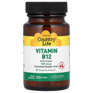 <img alt="Country Life, Vitamin B12 with Folate, Cherry, 100 Lozenges" title="Country Life, Vitamin B12 with Folate, Cherry, 100 Lozenges,015794062950"