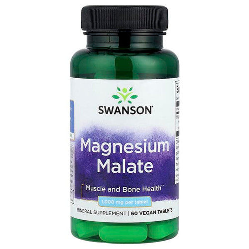 <img alt="Swanson Vitamins, Magnesium Malate, 1,000 mg, 60 Vegan Tablets" title="Swanson Vitamins, Magnesium Malate, 1,000 mg, 60 Vegan Tablets,087614117089"