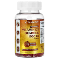 <img alt="Vitamatic, Vitamin D3 Gummies, Natural Strawberry, 1,000 IU (25 mcg), 120 Gummies" title="Vitamatic, Vitamin D3 Gummies, Natural Strawberry, 1,000 IU (25 mcg), 120 Gummies,810078472445"
