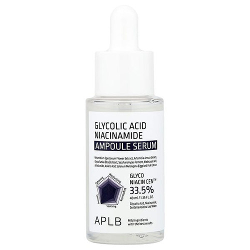 <img alt="APLB, Glycolic Acid Niacinamide Ampoule Serum, 1.35 fl oz (40 ml)" title="APLB, Glycolic Acid Niacinamide Ampoule Serum, 1.35 fl oz (40 ml),8809874684048"