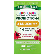 <img alt="Natures Truth, Just 4 Kidz, One Daily Chewable Probiotic-14, Delicious Berry, 30 Chewable Tablets" title="Natures Truth, Just 4 Kidz, One Daily Chewable Probiotic-14, Delicious Berry, 30 Chewable Tablets,840093101846"