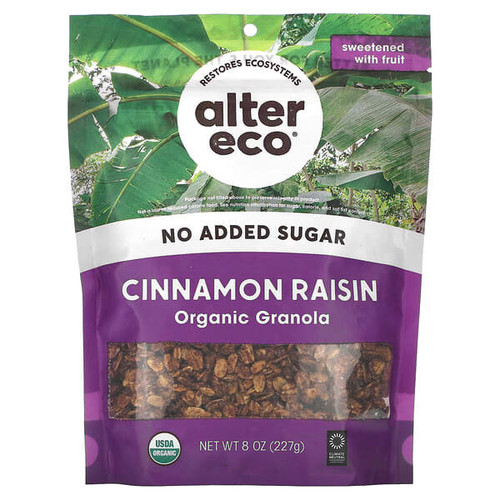 <img alt="Alter Eco, Organic Granola, Cinnamon Raisin, 8 oz (227 g)" title="Alter Eco, Organic Granola, Cinnamon Raisin, 8 oz (227 g),817670012383"