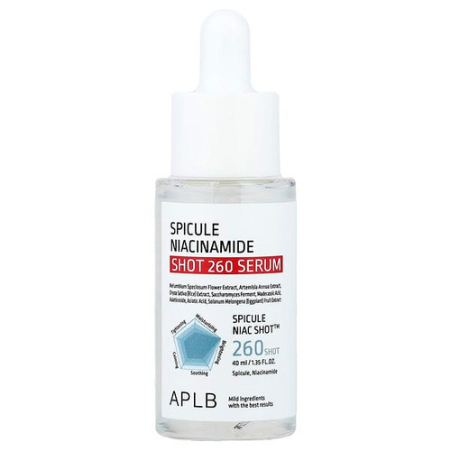 <img alt="APLB, Spicule Niacinamide Shot 260 Serum, 1.35 fl oz (40 ml)" title="APLB, Spicule Niacinamide Shot 260 Serum, 1.35 fl oz (40 ml),8809874685243"