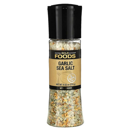 <img alt="California Gold Nutrition, Foods, Garlic Sea Salt Grinder, 9.52 oz (270 g)" title="California Gold Nutrition, Foods, Garlic Sea Salt Grinder, 9.52 oz (270 g),898220020768"