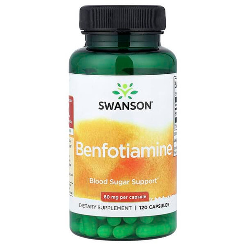<img alt="Swanson Vitamins, Benfotiamine, 80 mg, 120 Capsules" title="Swanson Vitamins, Benfotiamine, 80 mg, 120 Capsules,087614029757"