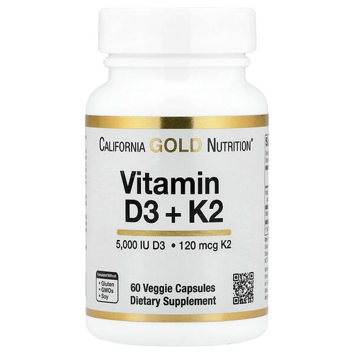 <img alt="California Gold Nutrition, Vitamin D3 + K2 as MK-7, 60 Veggie Capsules" title="California Gold Nutrition, Vitamin D3 + K2 as MK-7, 60 Veggie Capsules,898220023325"