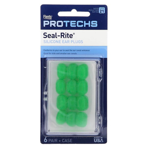<img alt="Ezy Dose, Pro-Techs, Seal-Rite, Silicone Ear Plugs, Green, 6 Pair & Case" title="Ezy Dose, Pro-Techs, Seal-Rite, Silicone Ear Plugs, Green, 6 Pair & Case,023185002652"