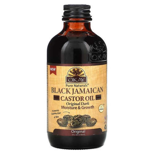 <img alt="Okay Pure Naturals, Black Jamaican Castor Oil, Original Dark, 4 fl oz (118 ml)" title="Okay Pure Naturals, Black Jamaican Castor Oil, Original Dark, 4 fl oz (118 ml),815166023226"