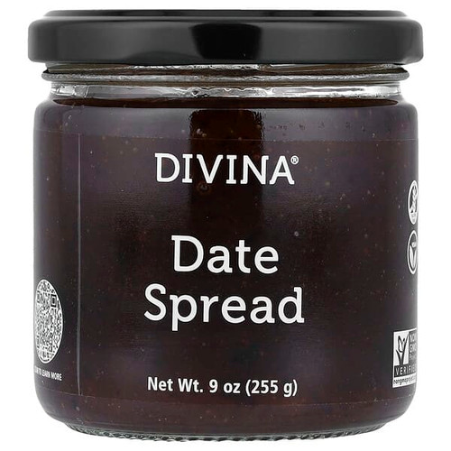 <img alt="Divina, Date Spread, 9 oz (255 g)" title="Divina, Date Spread, 9 oz (255 g),631723203906"