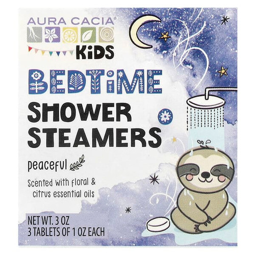 <img alt="Aura Cacia, Kids, Bedtime Shower Steamers, Peaceful, 3 Tablets" title="Aura Cacia, Kids, Bedtime Shower Steamers, Peaceful, 3 Tablets,051381883133"