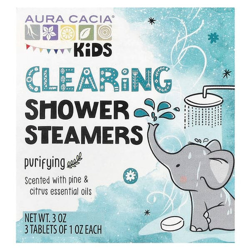 <img alt="Aura Cacia, Kids, Clearing Shower Steamers, Purifying, 3 Tablets" title="Aura Cacia, Kids, Clearing Shower Steamers, Purifying, 3 Tablets,051381883140"