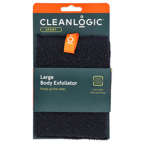 <img alt="Cleanlogic, Sport, Body Exfoliator, Large, Black, 1 Count" title="Cleanlogic, Sport, Body Exfoliator, Large, Black, 1 Count,813606021269"