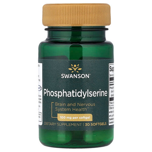 <img alt="Swanson Vitamins, Phosphatidylserine, 100 mg, 30 Softgels" title="Swanson Vitamins, Phosphatidylserine, 100 mg, 30 Softgels,087614021256"