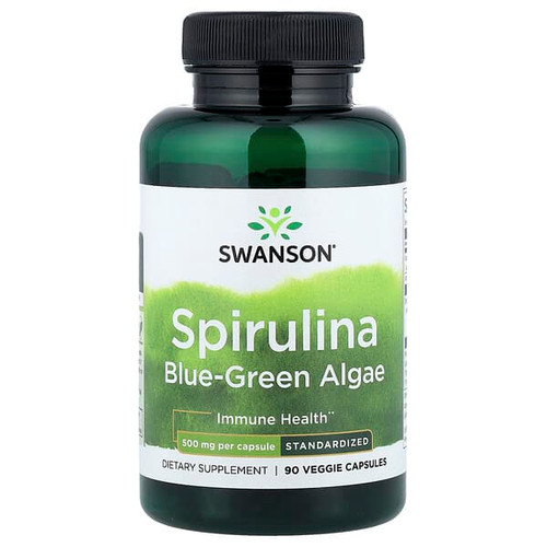 <img alt="Swanson Vitamins, Spirulina Blue-Green Algae, Standardized, 90 Veggie Capsules" title="Swanson Vitamins, Spirulina Blue-Green Algae, Standardized, 90 Veggie Capsules,087614029481"