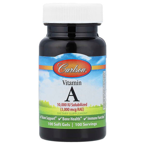 <img alt="Carlson, Vitamin A, 3,000 mcg RAE (10,000 IU), 100 Soft Gels" title="Carlson, Vitamin A, 3,000 mcg RAE (10,000 IU), 100 Soft Gels,088395011214"