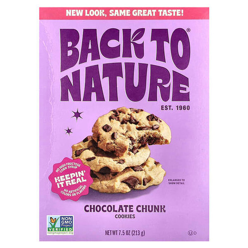 <img alt="Back to Nature, Cookies, Chocolate Chunk, 7.5 oz (213 g)" title="Back to Nature, Cookies, Chocolate Chunk, 7.5 oz (213 g),819898010745"