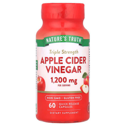 <img alt="Natures Truth, Triple Strength Apple Cider Vinegar, 60 Quick Release Capsules (600 mg per Capsule)" title="Natures Truth, Triple Strength Apple Cider Vinegar, 60 Quick Release Capsules (600 mg per Capsule),840093102003"