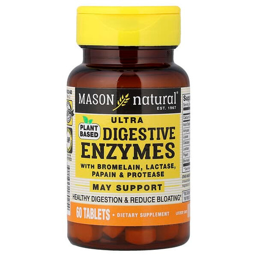 <img alt="Mason Natural, Plant-Based Ultra Digestive Enzymes, 60 Tablets" title="Mason Natural, Plant-Based Ultra Digestive Enzymes, 60 Tablets,311845180254"