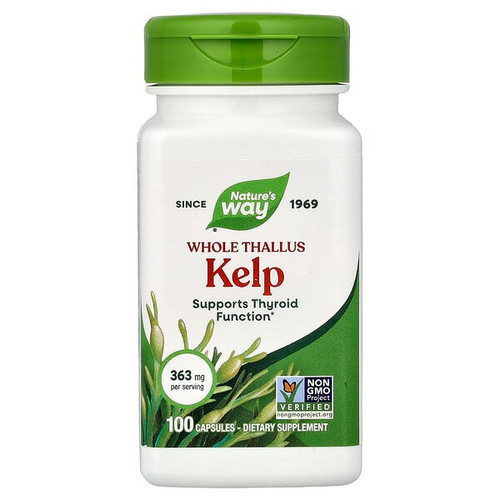 <img alt="Natures Way, Whole Thallus Kelp, 363 mg, 100 Capsules" title="Natures Way, Whole Thallus Kelp, 363 mg, 100 Capsules,033674145005"
