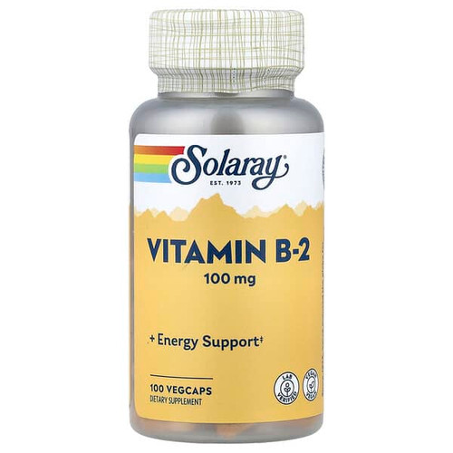 <img alt="Solaray, Vitamin B-2, 100 mg, 100 VegCaps" title="Solaray, Vitamin B-2, 100 mg, 100 VegCaps,076280043273"