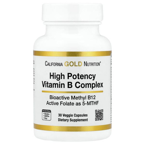 <img alt="California Gold Nutrition, High Potency Vitamin B Complex with Methyl Folate & Methyl B12, 30 Veggie Capsules" title="California Gold Nutrition, High Potency Vitamin B Complex with Methyl Folate & Methyl B12, 30 Veggie Capsules,898220020898"