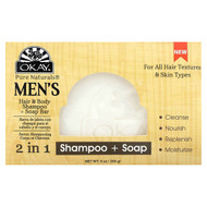 <img alt="Okay Pure Naturals, Mens 2 in Shampoo + Soap, 1 Bar Soap, 9 oz (255 g)" title="Okay Pure Naturals, Mens 2 in Shampoo + Soap, 1 Bar Soap, 9 oz (255 g),815166028672"