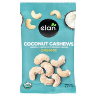 <img alt="3 PACK of Elan, Organic Coconut Cashews, 1.27 oz" title="3 PACK of Elan, Organic Coconut Cashews, 1.27 oz,805509099018"