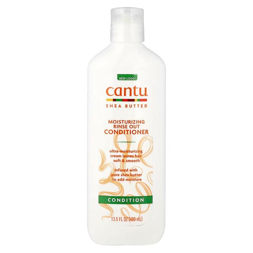 <img alt="Cantu, Shea Butter, Moisturizing Rinse Out Conditioner, 13.5 fl oz (400 ml)" title="Cantu, Shea Butter, Moisturizing Rinse Out Conditioner, 13.5 fl oz (400 ml),856017000027"
