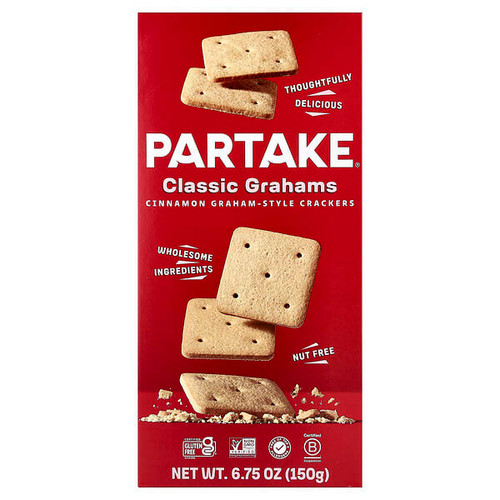 <img alt="Partake, Classic Grahams, Cinnamon, 6.75 oz (150 g)" title="Partake, Classic Grahams, Cinnamon, 6.75 oz (150 g),850032528719"