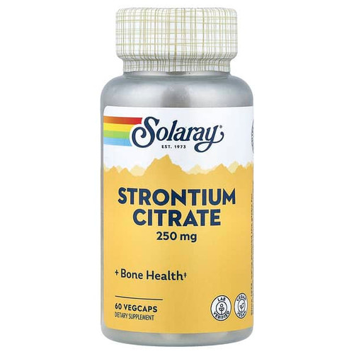 <img alt="Solaray, Strontium Citrate, 250 mg, 60 Vegcaps" title="Solaray, Strontium Citrate, 250 mg, 60 Vegcaps,076280474848"