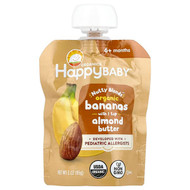 <img alt="3 PACK of Happy Family Organics, Happy Baby, Nutty Blends, 6+ Months, Organic Bananas with 1-2 tsp Almond Butter, 3 oz (85 g)" title="3 PACK of Happy Family Organics, Happy Baby, Nutty Blends, 6+ Months, Organic Bananas with 1-2 tsp Almond Butter, 3 oz (85 g),819573016116"