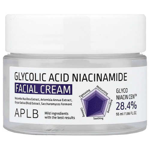 <img alt="APLB, Glycolic Acid Niacinamide Facial Cream , 1.86 fl oz (55 ml)" title="APLB, Glycolic Acid Niacinamide Facial Cream , 1.86 fl oz (55 ml),8809874684208"