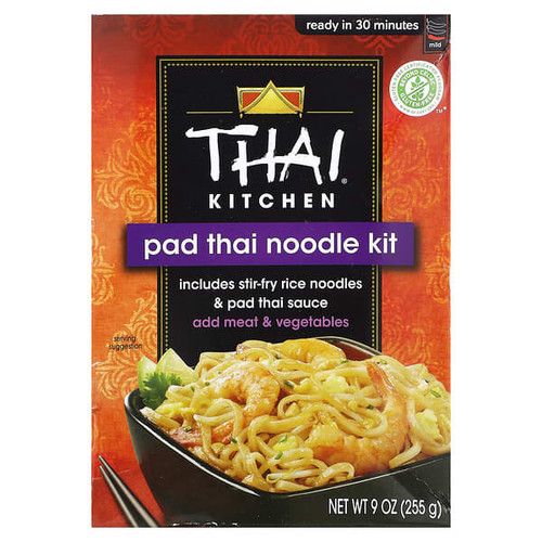 <img alt="Thai Kitchen, Pad Thai Noodle Kit, Mild, 9 oz (255 g)" title="Thai Kitchen, Pad Thai Noodle Kit, Mild, 9 oz (255 g),737628025602"