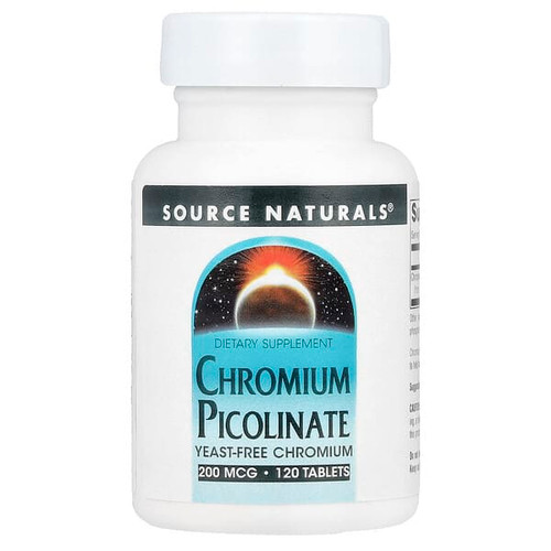 <img alt="Source Naturals, Chromium Picolinate , 200 mcg, 120 Tablets" title="Source Naturals, Chromium Picolinate , 200 mcg, 120 Tablets,021078007746"