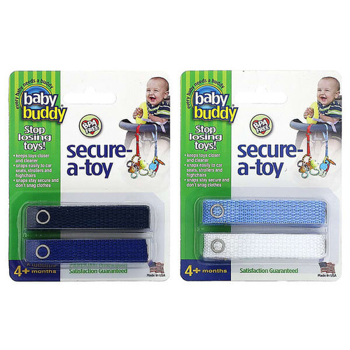 <img alt="Baby Buddy, Secure-A-Toy, 4 + Months, Black-Dark Blue & Light Blue-White, 4 Straps" title="Baby Buddy, Secure-A-Toy, 4 + Months, Black-Dark Blue & Light Blue-White, 4 Straps,047414041533"