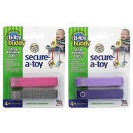 <img alt="Baby Buddy, Secure-A-Toy, 4+ Months, Purple-Lilac & Pink-Gray, 4 Straps" title="Baby Buddy, Secure-A-Toy, 4+ Months, Purple-Lilac & Pink-Gray, 4 Straps,047414041472"