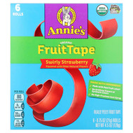 <img alt="Annies Homegrown, Organic FruitTape, Swirly Strawberry, 6 Rolls, 0.75 oz (21 g) Each" title="Annies Homegrown, Organic FruitTape, Swirly Strawberry, 6 Rolls, 0.75 oz (21 g) Each,013562002412"