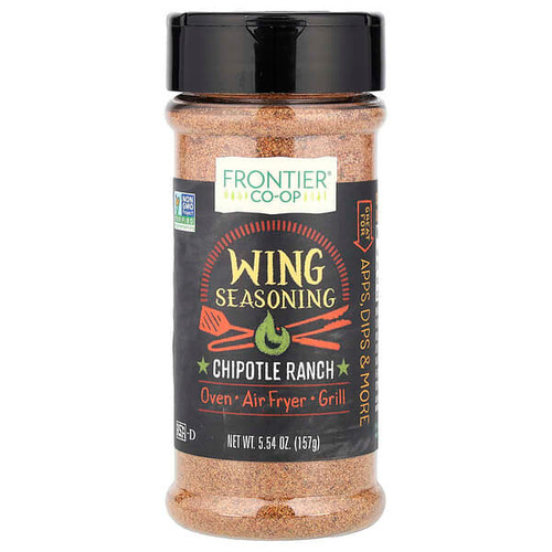 <img alt="Frontier Co-op, Wing Seasoning, Chipotle Ranch, 5.54 oz (157 g)" title="Frontier Co-op, Wing Seasoning, Chipotle Ranch, 5.54 oz (157 g),089836221414"